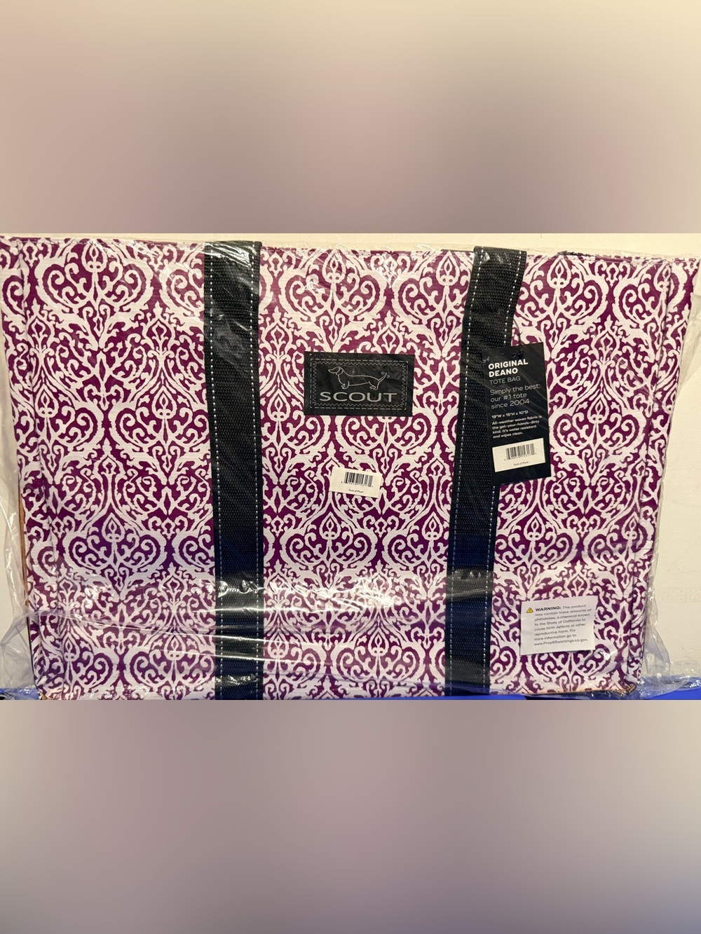 Scout Original Deano Tote Bag in Rule of Plum